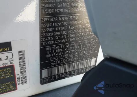 2017 Jaguar F-Pace 35T Premium z USA, uszkodzony, nr VIN SADCJ2BV6HA489271